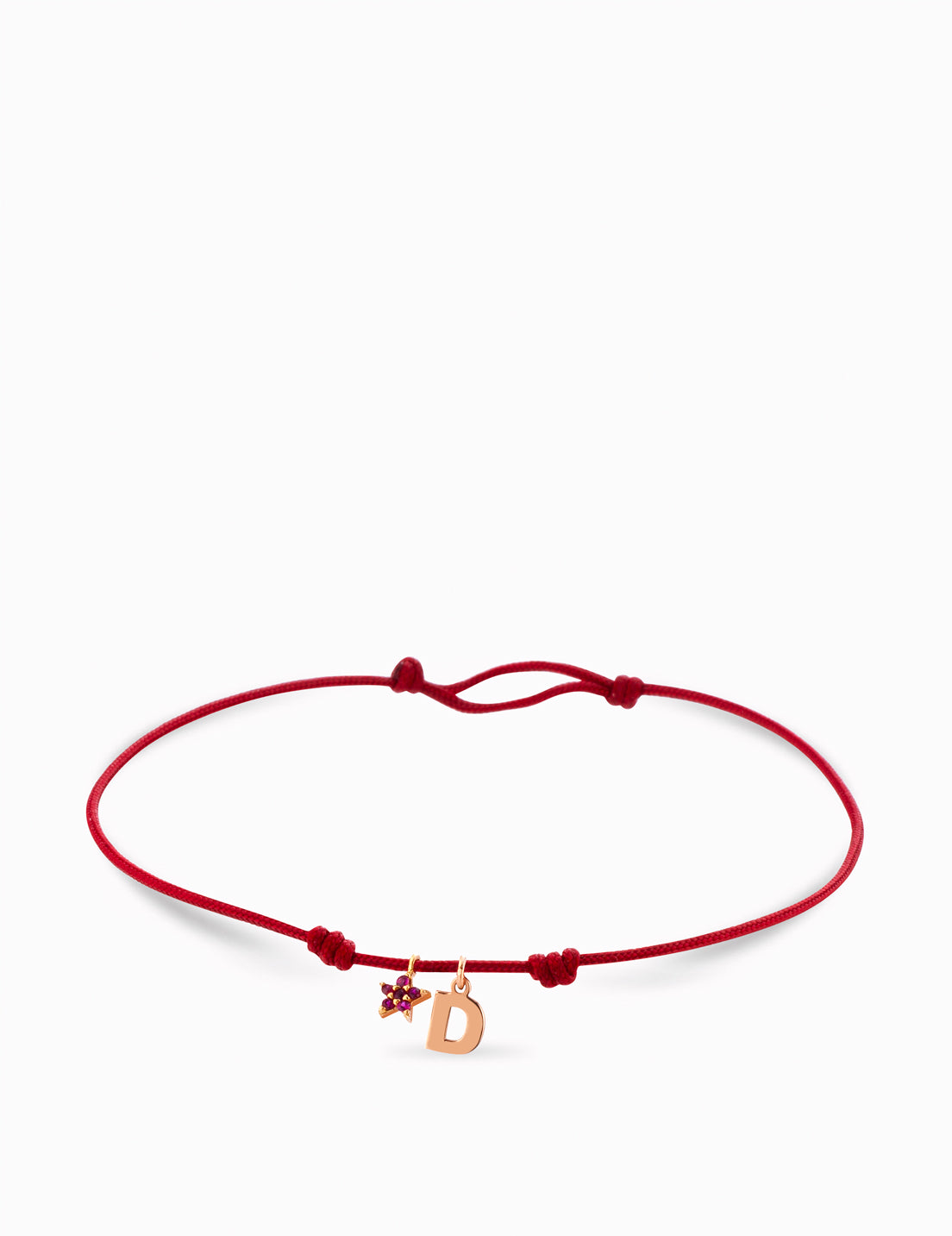 Bracciale con stella e lettera