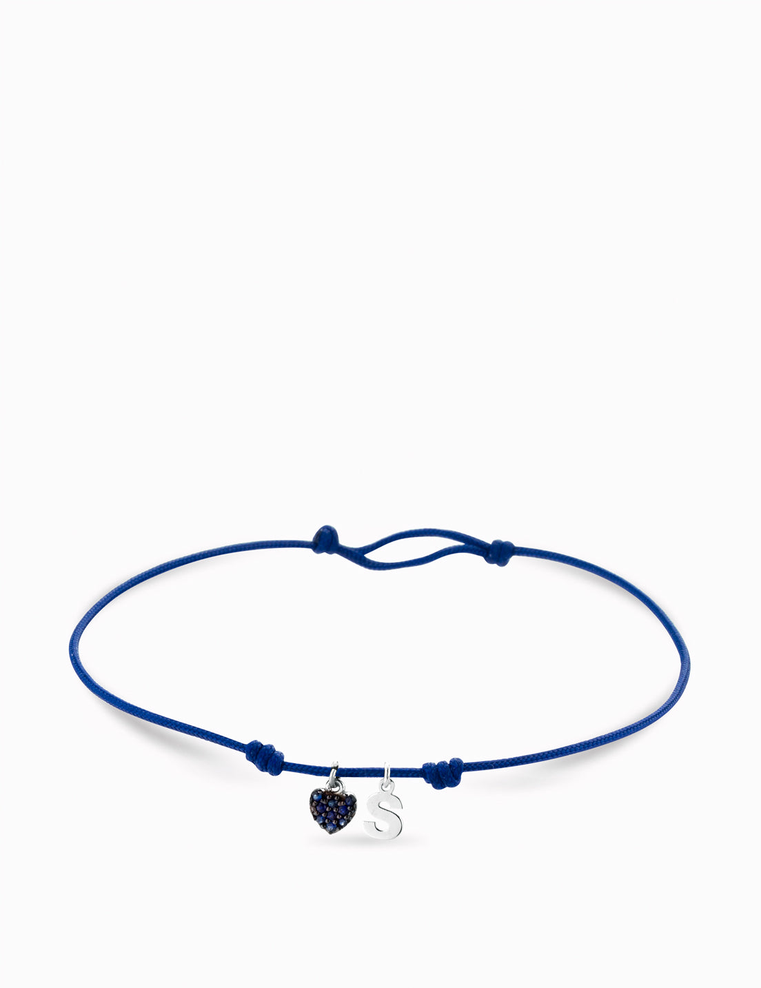 Bracciale con cuore e lettera