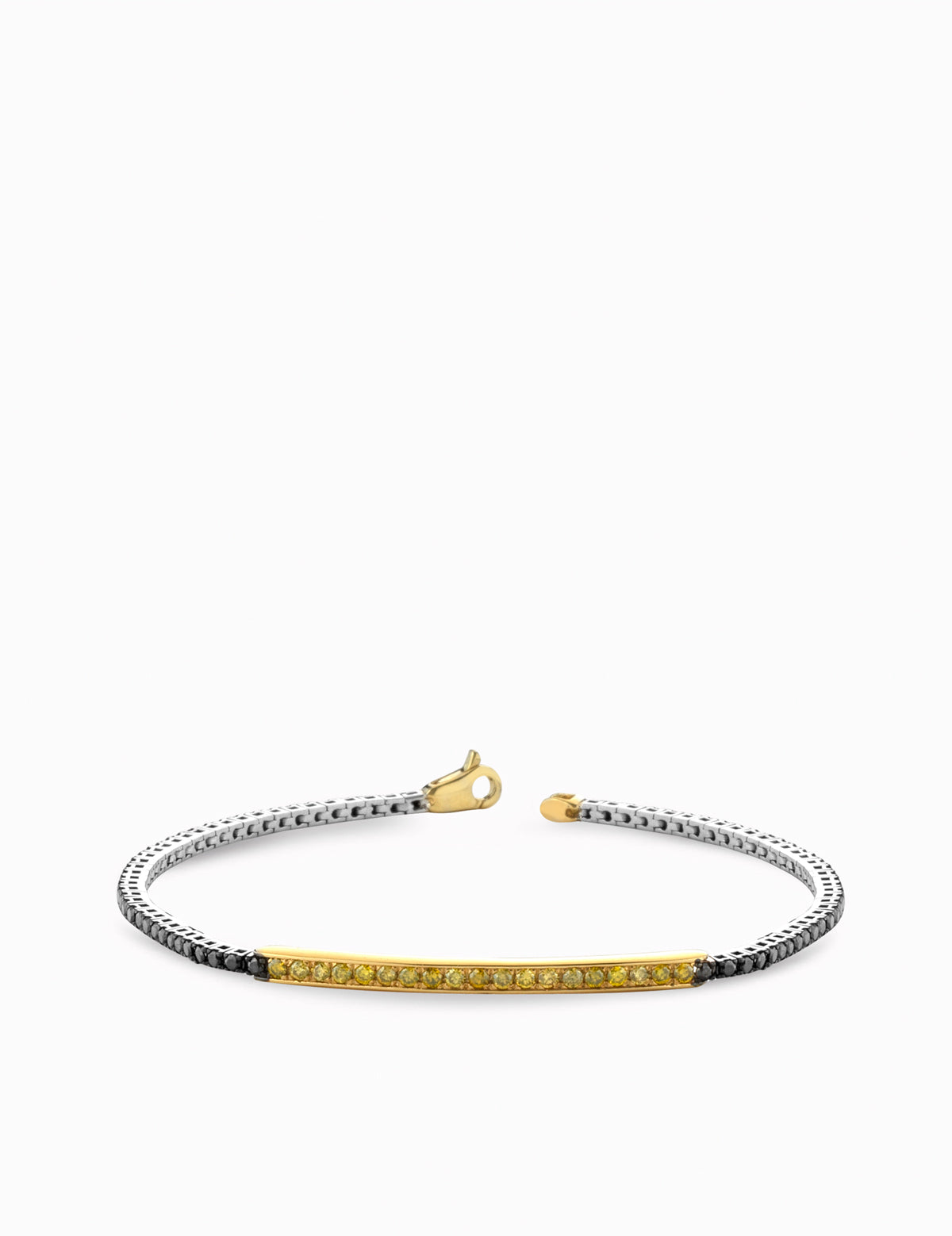 bracciale tennis con centrale fancy