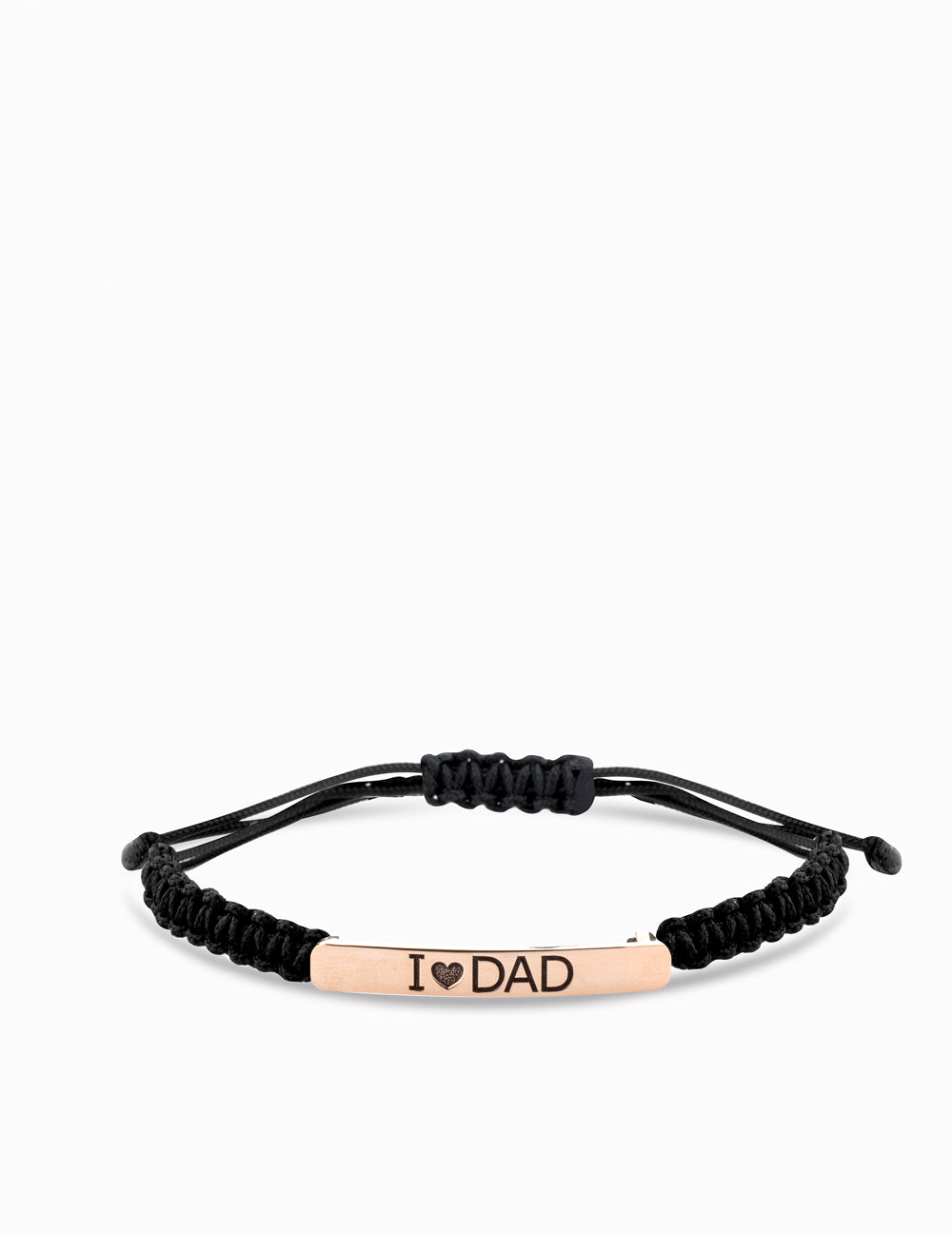 Bracciale oro 9kt con targa e laccio