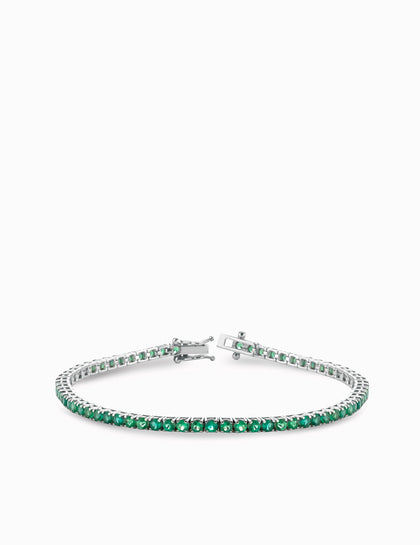 bracciale tennis smeraldi