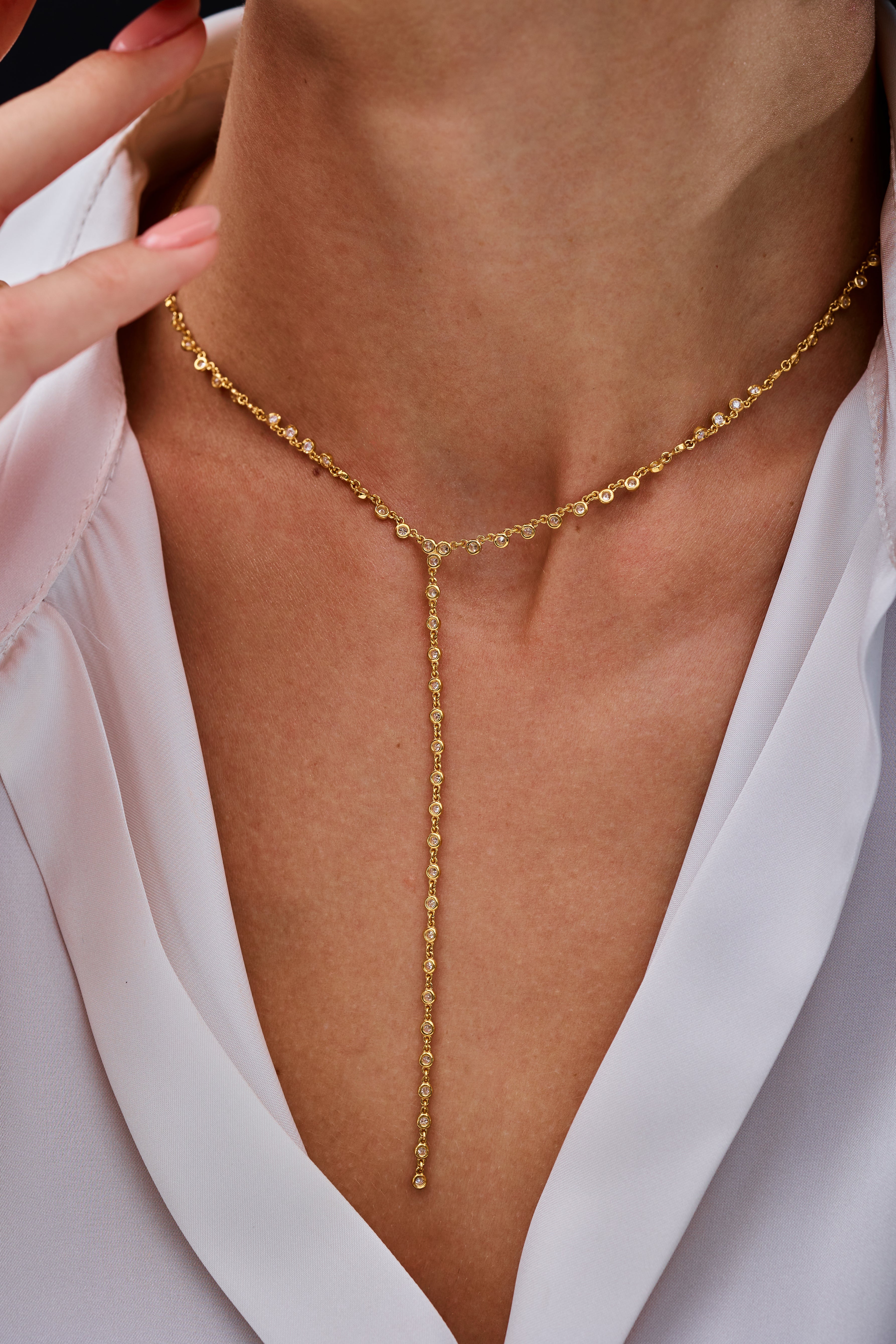 COLLIER IN ORO GIALLO CON DIAMANTI