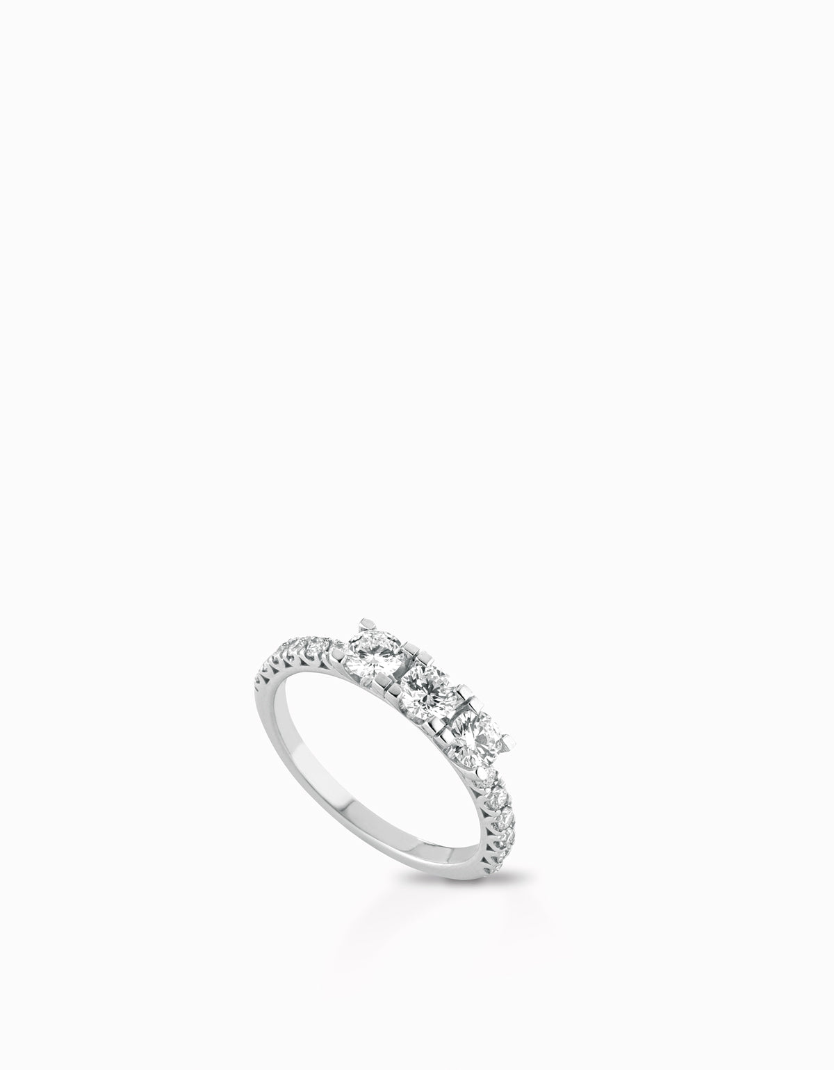 TRILOGY ANELLO CON DIAMANTI