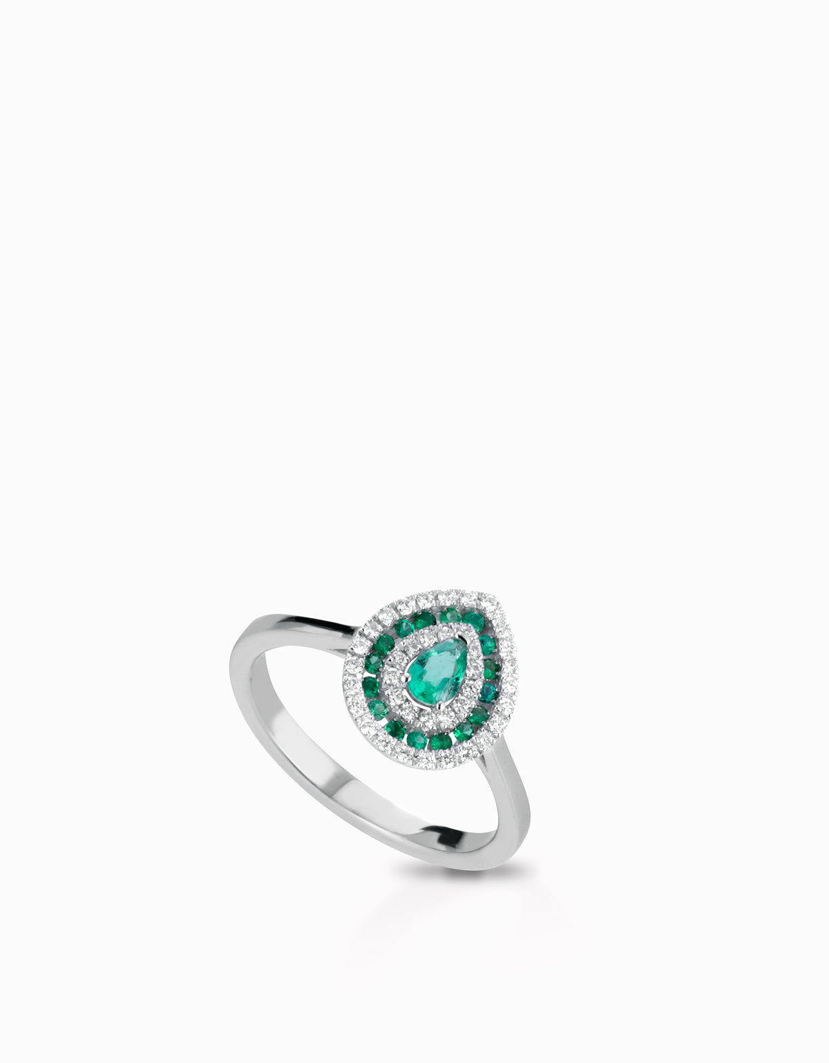 ANELLO GOCCIA SMERALDI