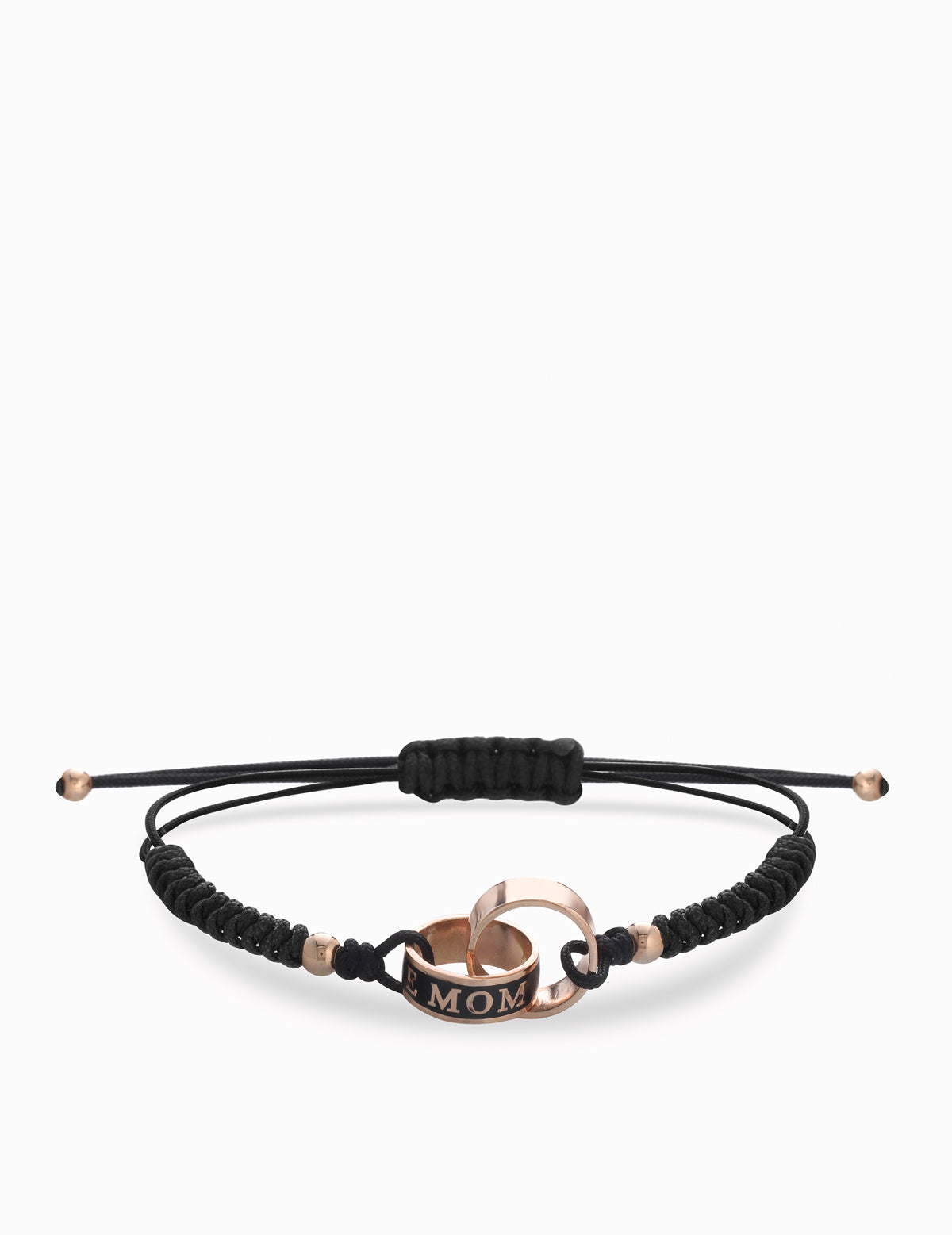 Bracciale in oro 9kt, oro rosa con smalto nero