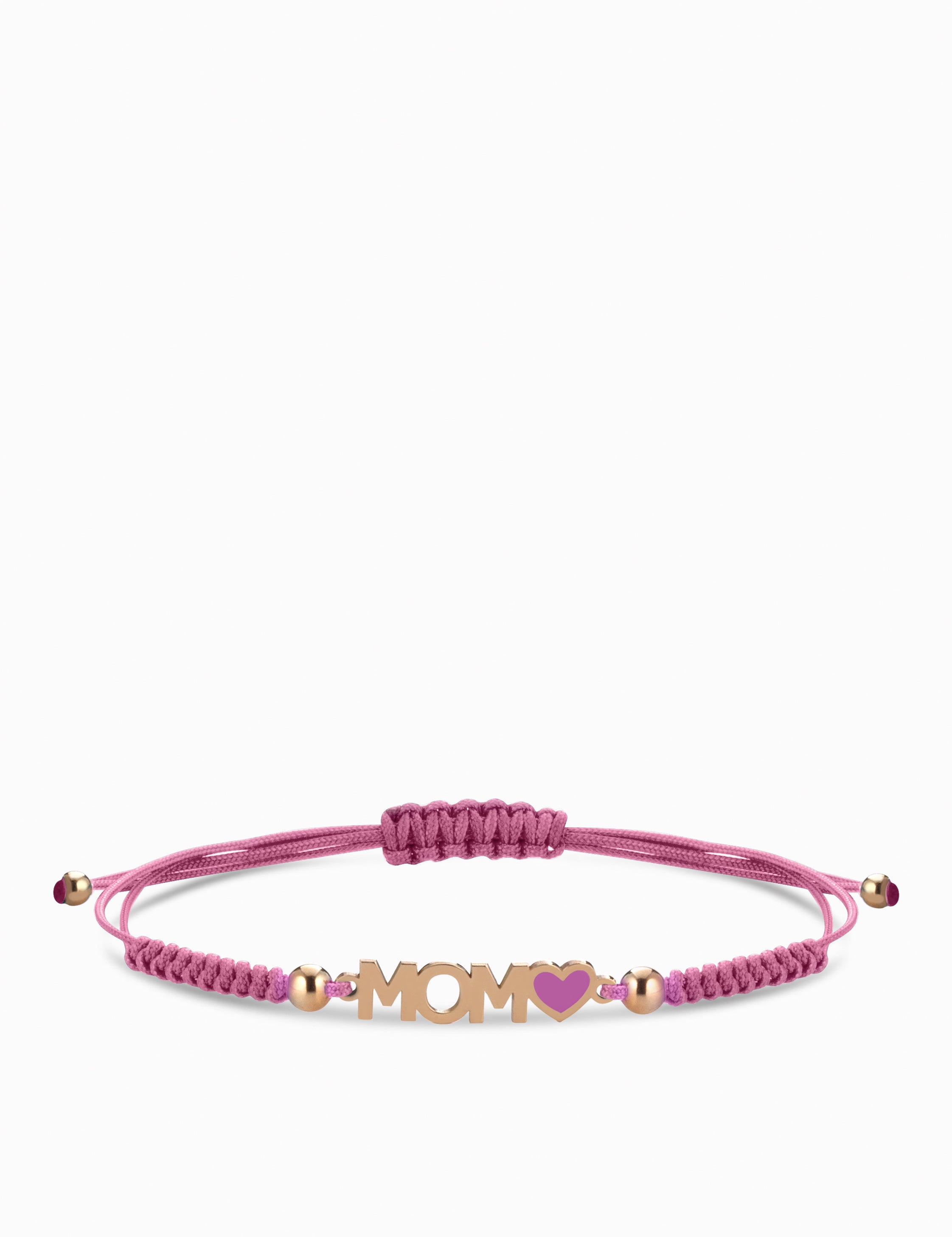 bracciale con laccio e scritta MOM