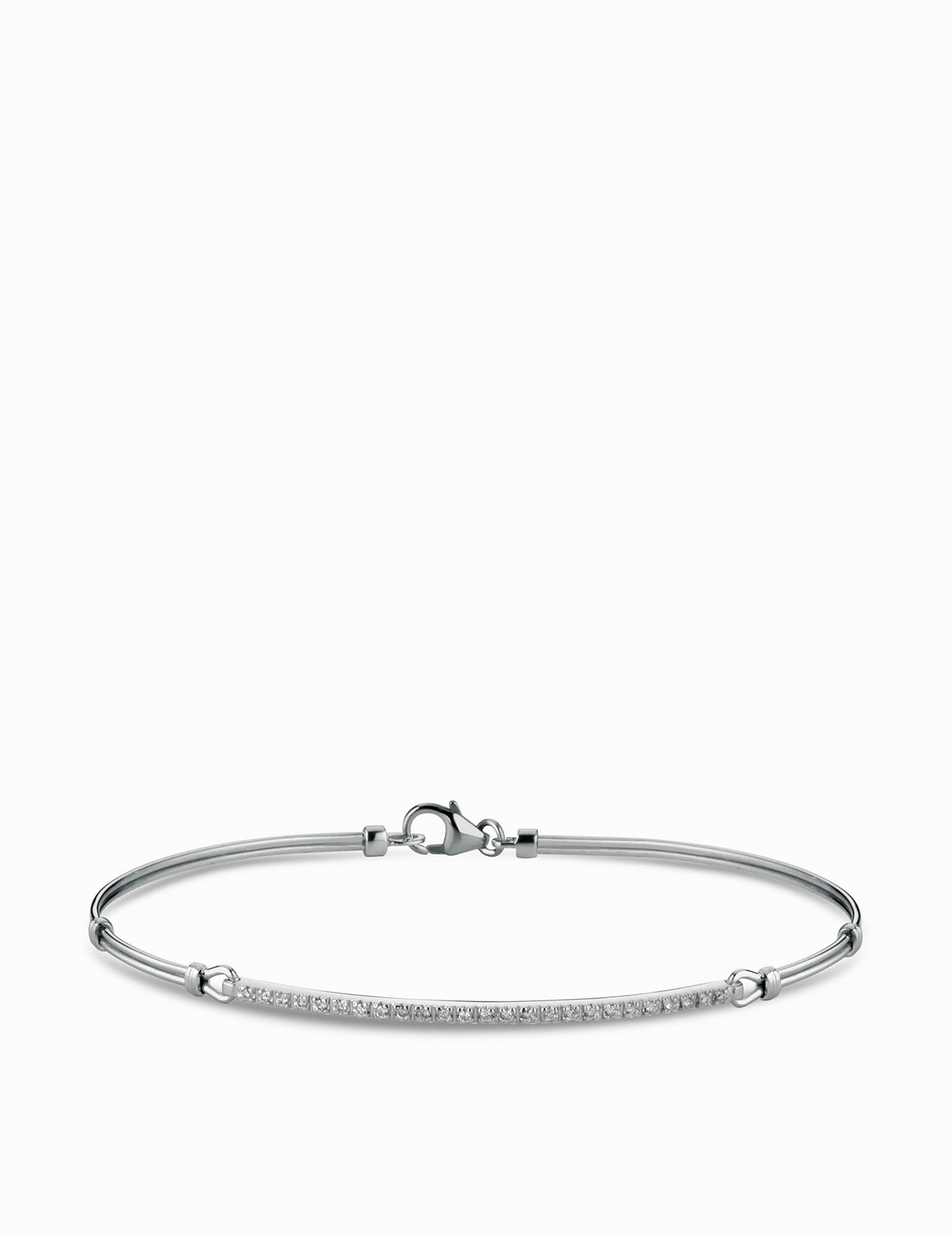 bracciale rigido con centrale diamanti