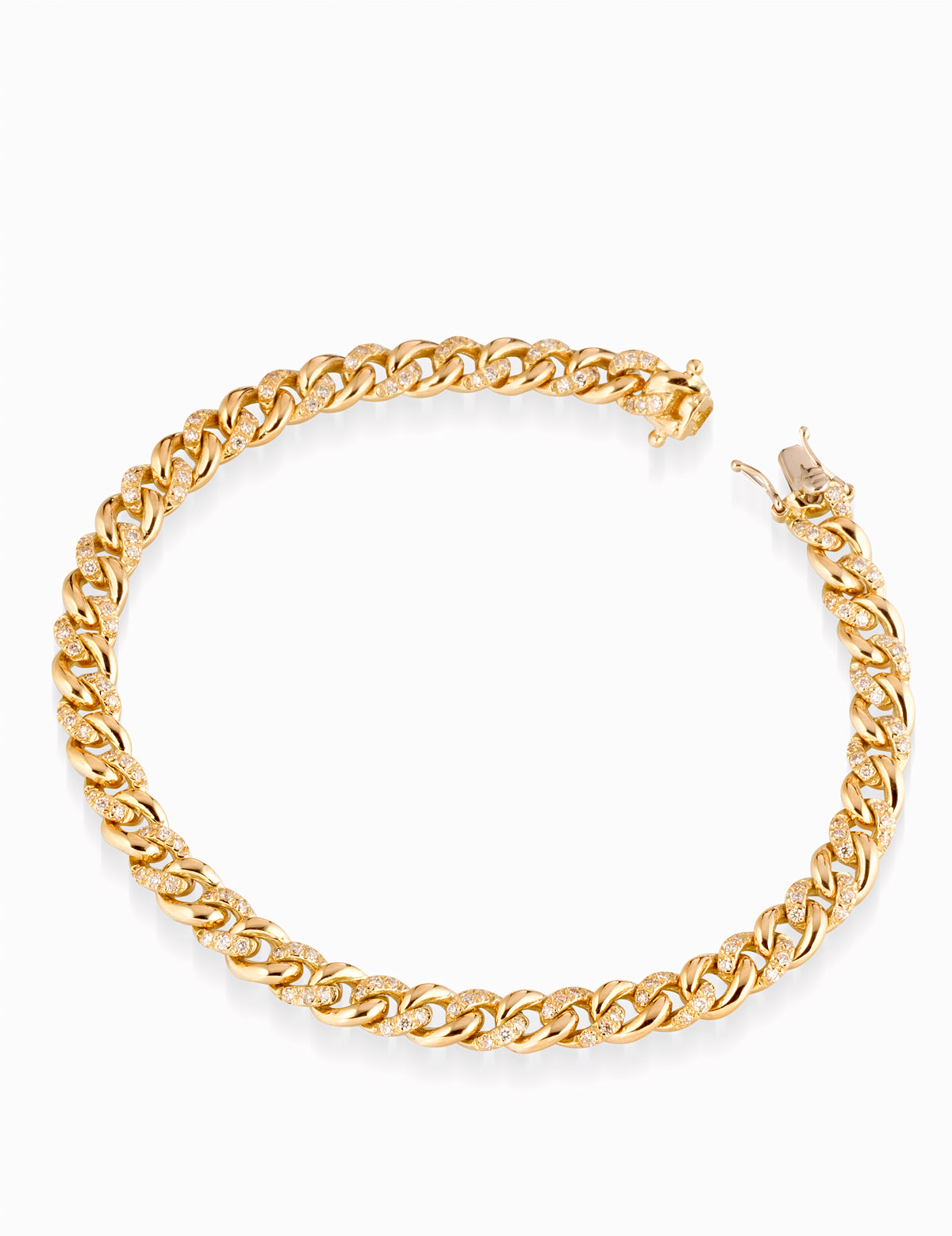 BRACCIALE GRUMETTA ORO ROSA CON DIAMANTI