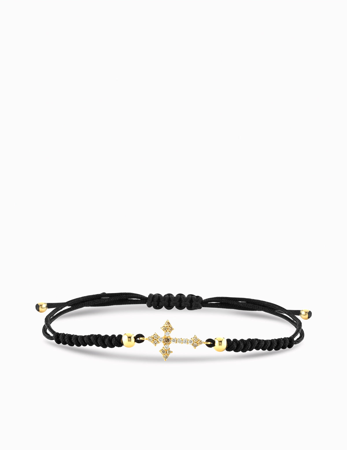 bracciale con croce in diamanti e brown
