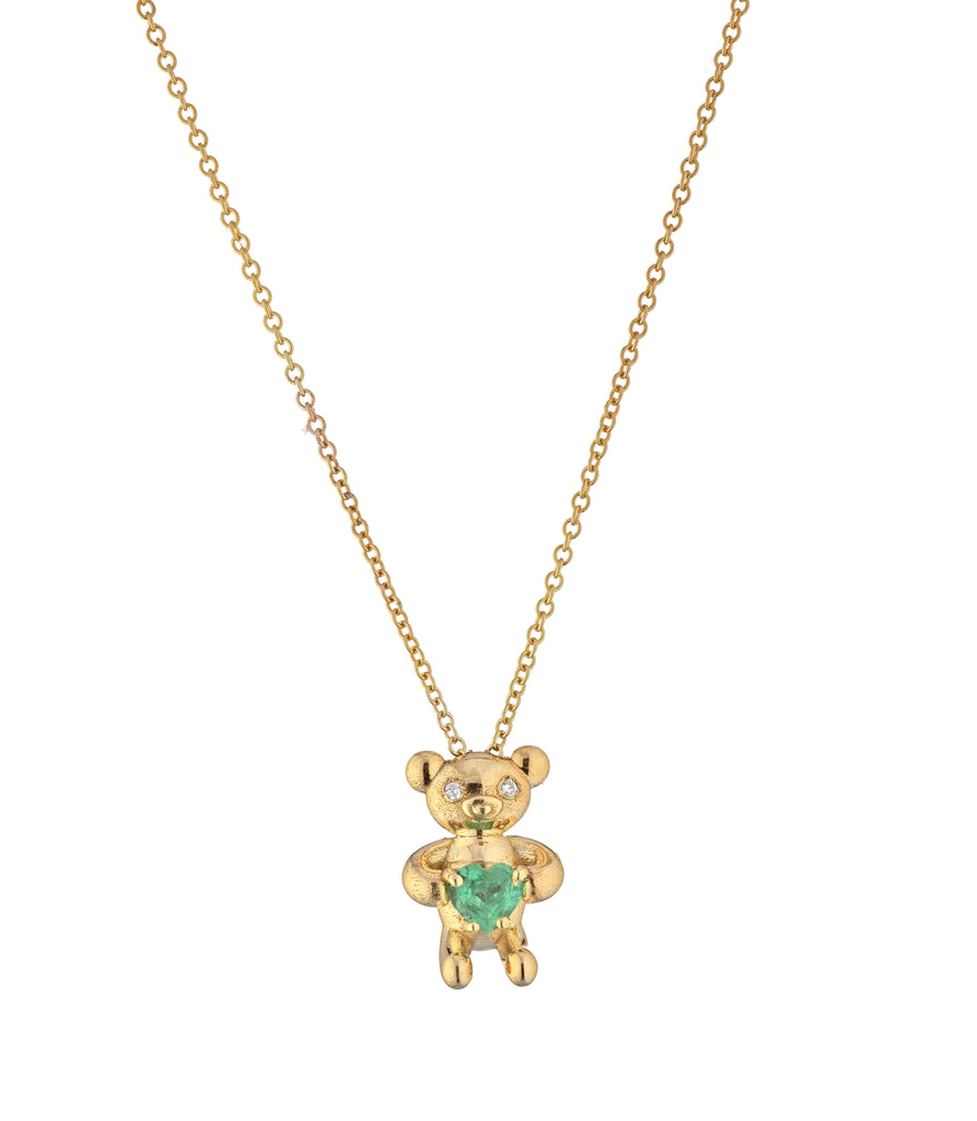 Ciondolo Orsetto In Oro 14K / Oro Giallo Autentico / Ciondolo - Foto 12