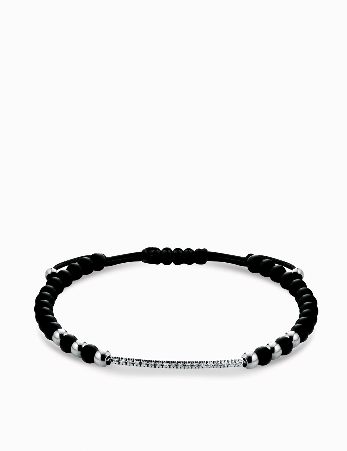 Bracciale bacchetta in onice  e diamanti