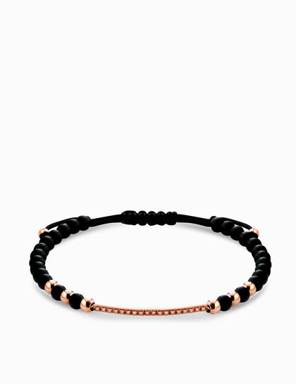 Bracciale bacchetta in onice con diamanti