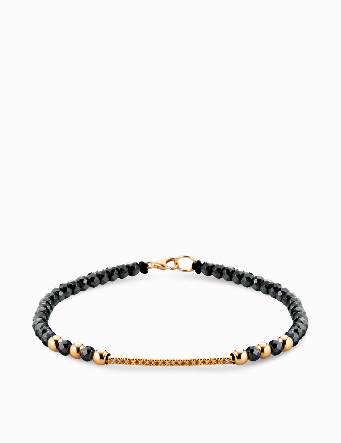 BRACCIALE  BACCHETTA IN EMATITE CON DIAMANTI