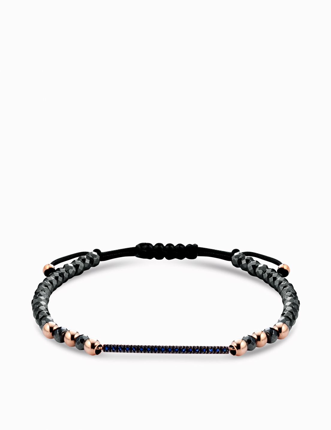 Bracciale in ematite con zaffiri